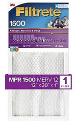 FILTER AIR 1500MPR 12X30X1IN  4 Pack