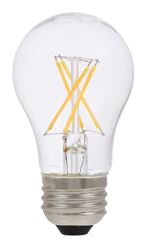 Sylvania 40366 LED Light Bulb, Decorative, A15 Lamp, 40 W Equivalent, E26 Lamp Base, Dimmable, Clear, 2700 K Color Temp 