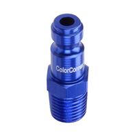 ColorConnex A72440C-X Plug, 1/4 in, MNPT, Aluminum, Anodized 