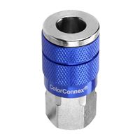 ColorConnex A72410C-X Coupler, 1/4 in, FNPT, Aluminum/Steel, Anodized 