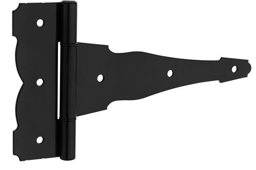 National Hardware N166-012 Decorative T-Hinge, Steel, Black, Screw Mounting