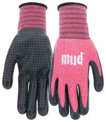mud MD31011W-W-SM Coated Gloves, Womens, S/M, Nitrile Coating, Watermelon