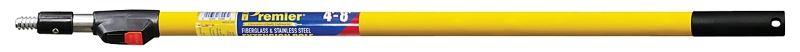 Premier 83048 Extension Pole, 4 to 8 ft L, Fiberglass/Stainless Steel 