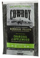 Cowboy 54120 Barbeque Pellet, 18 in L, Wood, 20 lb Bag
