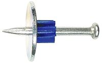 BLUE POINT FASTENERS PDW25-76F10 Drive Pin with Metal Round Washer, 0.14 in Dia Shank, 3 in L