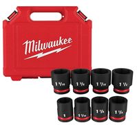 Milwaukee SHOCKWAVE Impact Duty Series 49-66-7017 Socket Set, Steel, Specifications: 3/4 in Drive