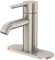 Boston Harbor Lavatory Faucet, 1-Faucet Handle, Brushed Nickel