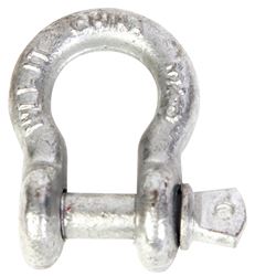 BARON 193LR-7/16 Anchor Shackle, 7/16 in Trade, 1-1/2 ton Working Load, Steel, Hot-Dipped Galvanized