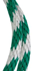 BARON 54026 Rope, 5/8 in Dia, 140 ft L, 325 lb Working Load, Polypropylene, Green/White