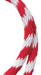 BARON 54034 Rope, 5/8 in Dia, 140 ft L, 325 lb Working Load, Polypropylene, Red/White