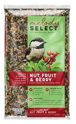 Morning Song Melody Select Series 14063 Wild Bird Food, Premium, Chunky, Berry, Fruit, Nut Flavor, 4.5 lb Bag
