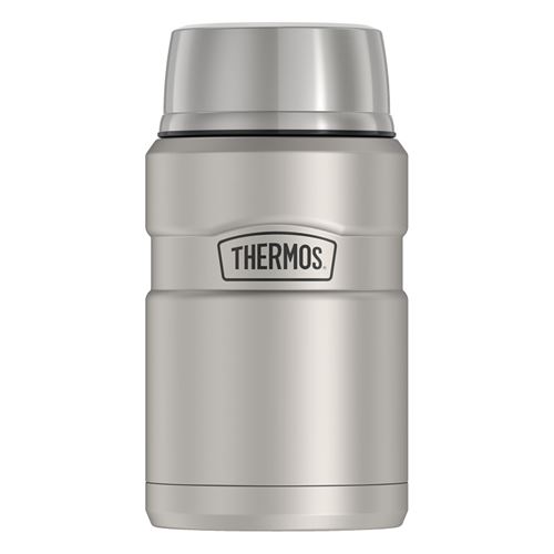 Thermos STAINLESS KING SK3020MSTRI4 Vacuum Insulated Food Jar, 24 oz Capacity, Stainless Steel, Matte Steel
