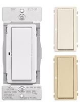 Eaton WFSW15-C2-SP-L Smart Switch, 1-Pole, 3-Way, 120 VAC, 60 Hz, Wi-Fi, Light Almond/Ivory/White 