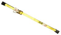 S-Line 556 Tie-Down, 2 in W, 27 ft L, Polyester, 3,333 lb Working Load, J-Hook End  9 Pack