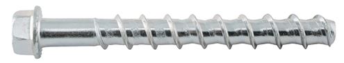 DeWALT Screw-Bolt+ PFM1411280 Screw Anchor, 3/8 in Dia, 4 in L, Carbon Steel, Zinc