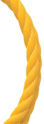 BARON 54210 Rope, 3/8 in Dia, 400 ft L, Polypropylene, Yellow