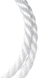 BARON 54612 Rope, 1/2 in Dia, 300 ft L, 420 lb Working Load, Nylon/Poly, White