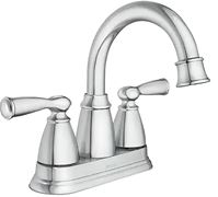 Moen Banbury Series 84943 Centerset Bathroom Faucet, 1.2 gpm, 2-Faucet Handle, 3-Faucet Hole, Metal, Chrome