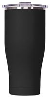 ORCA Chaser Series CH16BK Tumbler, 16 oz Capacity, Spill-Proof Screw, Whale Tail Flip Lid, Stainless Steel, Black