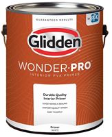 Glidden Wonder-Pro GLWP3300 Series GLWP3300/01 PVA Primer, Flat, White, 1 gal  4 Pack
