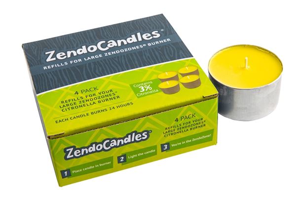 ZendoCandles  CITRONELLA LARGE REFILL CANDLE- 4OZ