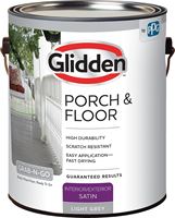 Glidden 3034F Paint and Primer, Satin, Light Gray, 1 gal, Pack of 4