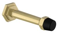 National Hardware Powell N830-532 Door Stop, 31/32 in Dia Base, 3 in Projection, Zinc, Brushed Gold