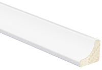 Inteplast Group 100 91000800032 Cove Moulding, 8 ft L, 11/16 in W, Polystyrene, Crystal White  25 Pack