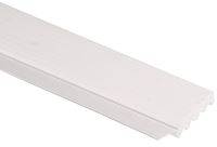 Inteplast Group 236007706 Garage Weatherstrip, 2 in W, 7/16 in Thick, 7 ft L, PVC, White  15 Pack