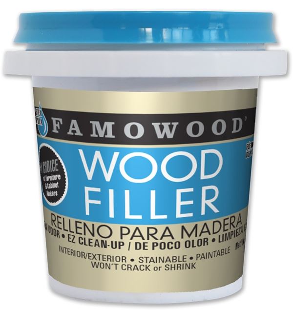 ECLECTIC Famowood 40042142 Wood Filler, Paste, Walnut, 0.25 pt