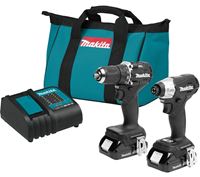 Makita LXT CX203SYB Sub-Compact Brushless Combo Kit, Battery Included, 1.5 Ah, 18 V, Lithium-Ion