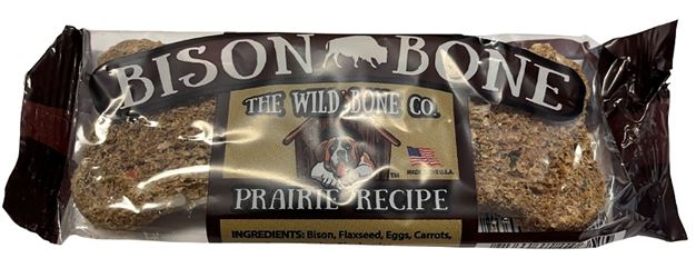 THE WILD BONE CO 1832 Prairie Dog Biscuit, Jerky, Bison Flavor, 1 oz  24 Pack