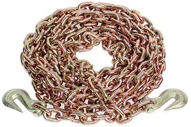 ANCRA 45881-13-20 Chain Assembly with Clevis Hook, 1/2 in, 20 ft L, 11,300 lb Working Load, 70 Grade