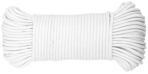 BARON 63016 550 Paracord, 5/32 in Dia, 100 ft L, White