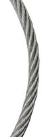 BARON 695941 Cable, 1/16 in Dia, 500 ft L, 96 lb Working Load, Galvanized