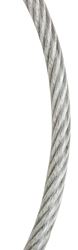 BARON 695948 Cable, 1/4 to 5/16 in Dia, 200 ft L, 1400 lb Working Load, Galvanized/Vinyl-Coated