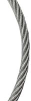 BARON 695964 Aircraft Cable, 5/16 in Dia, 500 ft L, Galvanized