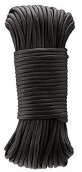BARON 70988 Cord, 5/32 in Dia, 50 ft L, 110 lb Working Load, Polyester, Black