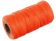 BARON 10364 Twine, #18 Dia, 260 ft L, 13 lb Working Load, Nylon/Poly, Orange