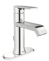 Moen Genta Series WS84760 Bathroom Faucet, 1.2 gpm, 1-Faucet Handle, Metal, Chrome, 4 in Faucet Centers, Lever Handle