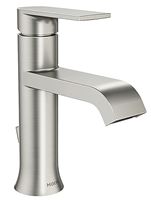 Moen Genta Series WS84760SRN Bathroom Faucet, 1.2 gpm, 1-Faucet Handle, Metal, Spot Resist Brushed Nickel, Lever Handle
