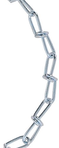 BARON 7202 Double Loop Chain, #2/0, 155 ft L, 255 lb Working Load, Zinc