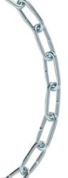 BARON 7268 Straight Link Chain, #2, 125 ft L, 310 lb Working Load, Carbon Steel, Electro Galvanized/Zinc