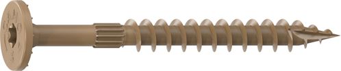 CAMO 0360170 Structural Screw, 1/4 in Thread, 3 in L, Flat Head, Star Drive, Sharp Point, PROTECH Ultra 4 Coated, 10