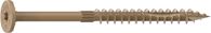 CAMO 0360200 Structural Screw, 1/4 in Thread, 4 in L, Flat Head, Star Drive, Sharp Point, PROTECH Ultra 4 Coated, 10
