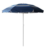 Seasonal Trends JL-001 Beach Umbrella, 78.74 in H, 5.9 ft L Canopy, Round Canopy, Steel Frame, Polyester Fabric  12 Pack