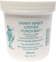Danny Kings Catfish Punch Bait 51 Fishing Scent, Blood, 14 oz