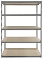 ProSource Boltless Shelving Unit with Particle Boards, 5 Levels, 48 in W x 24 in D x 72 in H