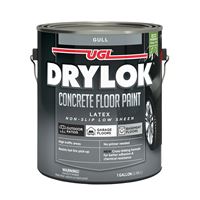 Drylok 43213 Concrete Floor Paint, Latex, Flat, Gull, 1 gal, 300 to 400 sq-ft/gal Coverage Area, Pack of 2