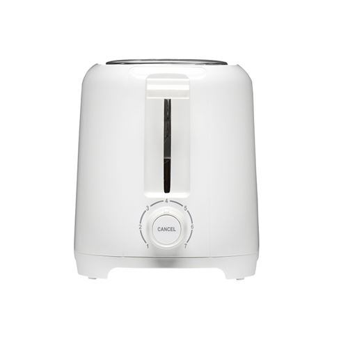 Proctor Silex 22216PS Wide Slot Toaster, 700 W, 2-Slice, Button Control, Plastic, White
